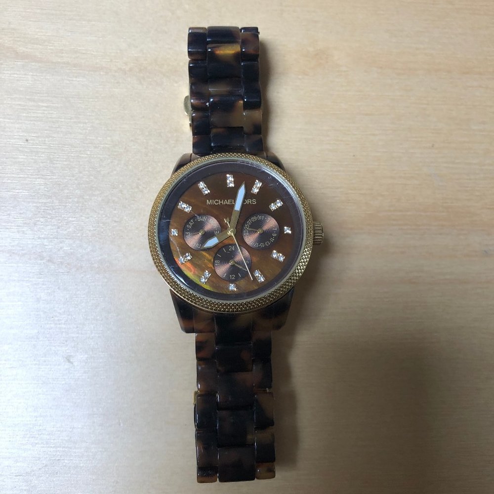 Michael Kors Tortoise Shell Watch